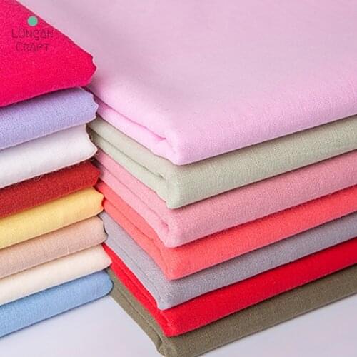 1 Meter Pure Cotton Inner Lining Fabric Pure Color Baby Clothing Dresses Skirts Bedding Curtains DIY Sewing Fabric