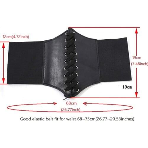 1PC Black Waist Wide Band Belt Lace Ladies Underbust Womens Shape Corset