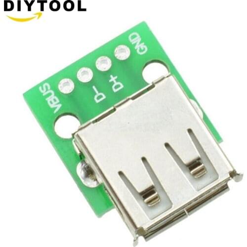 10PCS 5V Power 2.54mm Header USB Female Port Connector Breakout Board