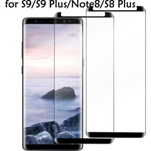 100pcs For Samsung Galaxy S8 Plus Protective film Coverage Tempered Glass For Samsung Galaxy Note8 S9 Plus Screen protector film