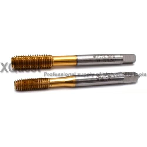 2PCS Tin HSSE Left Hand Thread Forming taps M2 M2.5 M3 M4 M5 M6 M8 M10 LH Fluteless Machine Tap M2X0.4 M3X0.5 M4X0.7 M5X0.8 M6X1