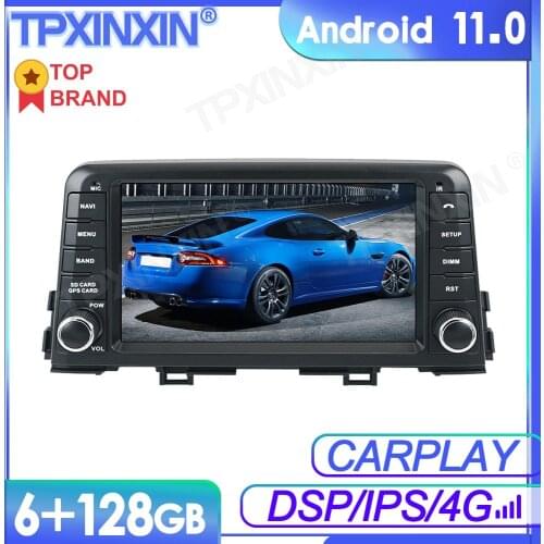 6+128G Android 11 For KIA MORNING 2016+ Car Multimedia Player GPS Navi Audio Stereo Screen DVD Head Unit Tape Recorder
