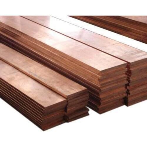 8x20x200mm High Quality T2 Red Copper Shaft Square Flat Bar Model Maker DIY material 4x40x200mm 4x20x200mm 2x20x200mm 5x40x200mm