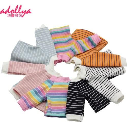 Adollya BJD Doll Accessories Tops Clothes for Doll Casual Long Sleeve Color Sweater Hoodie Suitable for 1/6 Dolls