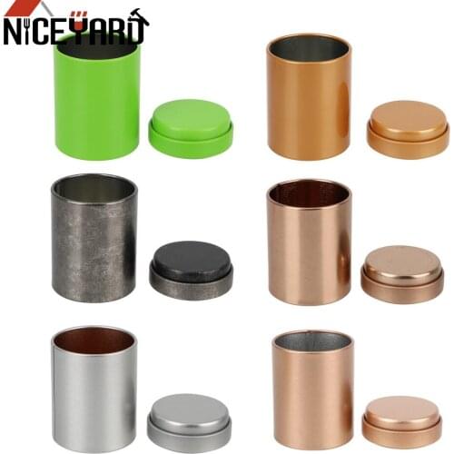 Dried Fruit Collection Teaware Seal Tea Box Cans Alloy Portable Mini Tea Caddy Kung Fu tea Sealed Cans Kitchen Accessories