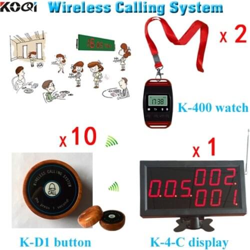 Userfriendly Long Range Wireless Restaurant Pager Bell Wireless Table Service Guest Call Button System Waiter Buzzer Call System