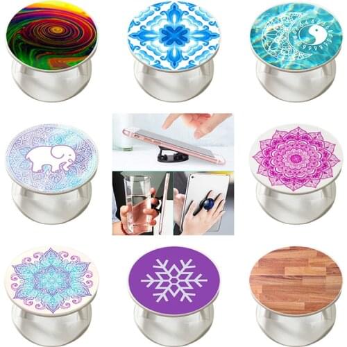 Round Finger Grip попсоке Phone Holder Expanding Stand Grip Pocket Socket Support Anti-Fall Foldable Mobile Universal for Phones