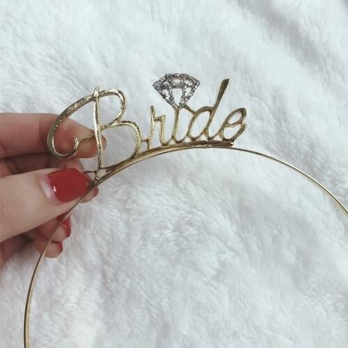 Hen Party Tiara Crown Headband Team Bride To Be Wedding Decoration Bridal Shower Bachelorette Party Festive Event Party Supplies