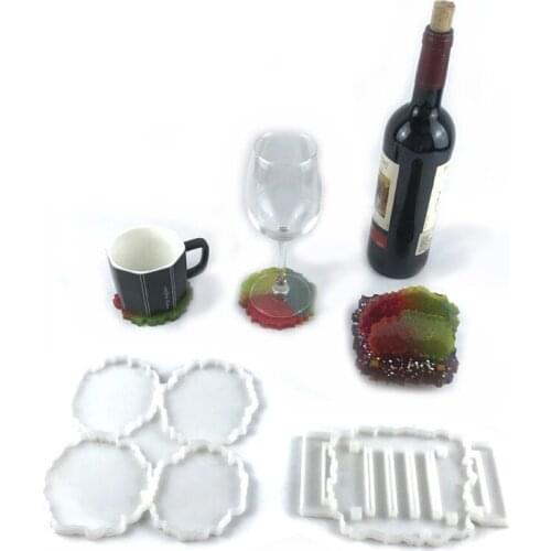 Tray Molds DIY Resin Coaster Molds Silicone Resin Tray Molds Epoxy Resin Casting Molds for DIY Casting Home Decoration