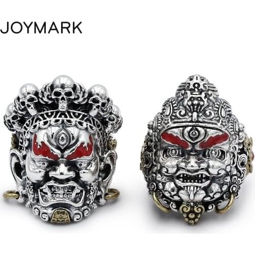 God of wealth 925 Sterling Thai Silver Ring Resizable Mens Retro Thai Silver Ring High Quality Buddhist Religion Jewelry TSR103