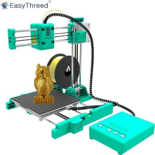 Easythreed X3 Mini 3D Printer with Heatbed Entry Level for Kids Personal Education Gift One Key Printing Max Size 150*150*150mm