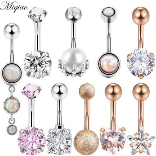 Miqiao 1pcs New Product All-match Stainless Steel Rod Bar Belly Button Nail Body Piercing Jewelry