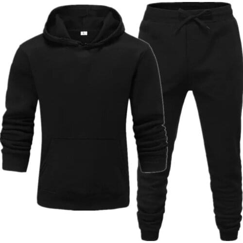 Mens Sets Hoodies+Pants Autumn Winter Sweatshirt Sweatpants Slim Fit Men Set Hoodie Pant Hip Hop Pullover Hoody