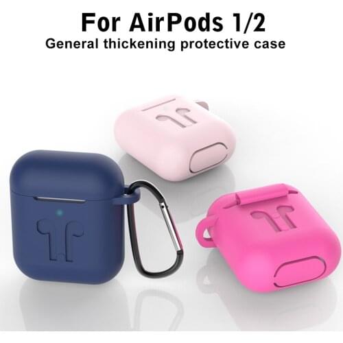 For Apple Airpods 2 Soft Silicone Case for Airpods 1 2 Protective Cover for airpods 2 Wireless Earphone Headset Case for airpods