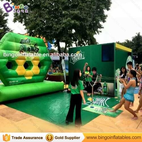 Customized 3.8X1.9X3.3 Meters inflatable shooting games high quality outdoor games inflatable board for adults and kids toys