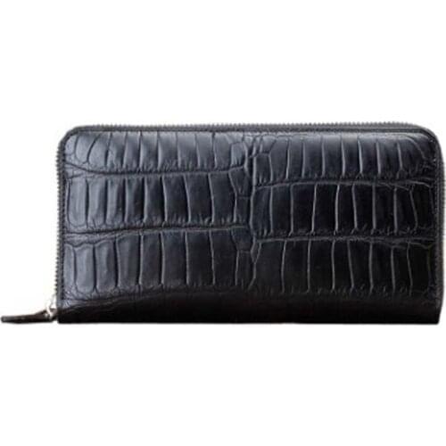 Ourui new arrival crocodile male long crocodile wallet zipper Hand bag men clutch bag