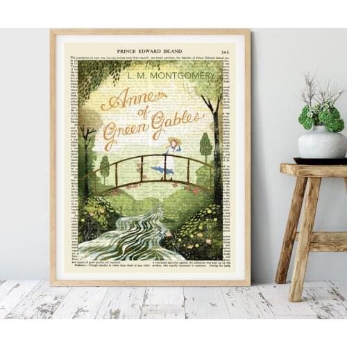 Book Cover Poster Canvas Print Literary Wall Art Picture Painting Bookish Gift for English Major Wall Decor