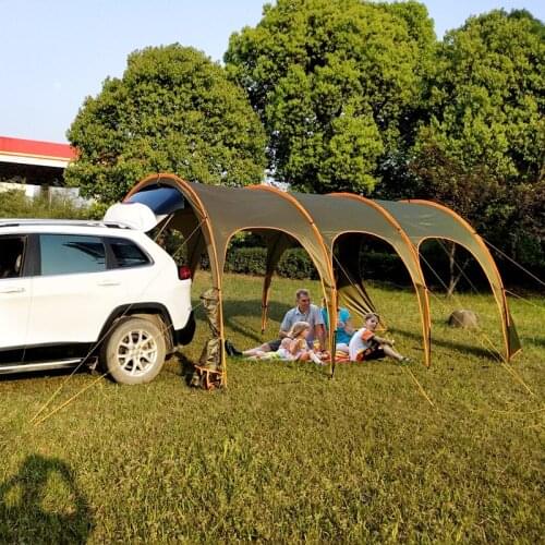 6 8 10 12 Person Outdoor Camping Family Car Self-Driving Sherlter Tent Tour Party Barbecue Car Awing Beach Pergola Shade Tent