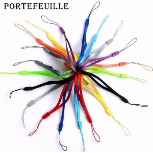 Portefeuille Short Colorful Hand Wrist Lanyard Strap for USB Flash Thumb Drive key Keychain ID Badge Holder Mobile Phone Lanyard