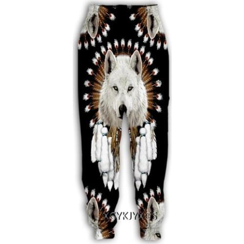 Native Indian Wolf 3D Print Causal Clothing Fashion Men Women Tracksuits Crewneck Hip Hop Pants Plus Size S-7XL streetwear men