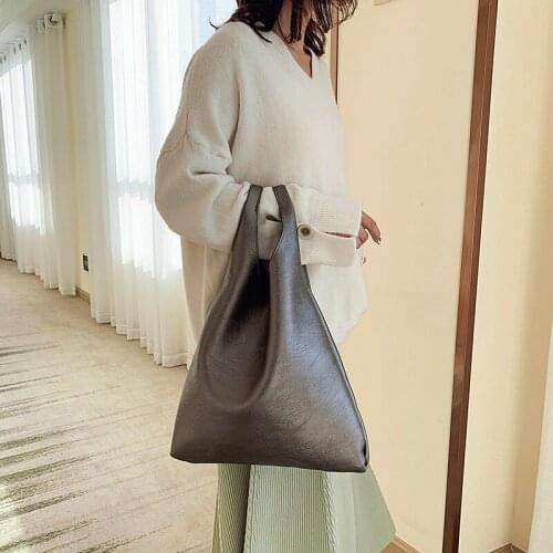 Simple Fashion Women Handbags 2020 PU Leather Solid Pendant Large Capacity Ladies Shopping Travel Hand Bag women bag