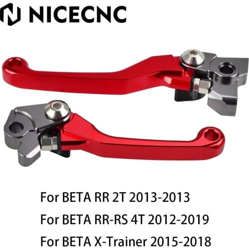 NICECNC Pivot Brake Clutch Levers For Beta 250 350 390 400 450 4998 RR RS 2T 4T 2013-2019 X-Trainer 2015-2018 2017 Aluminum