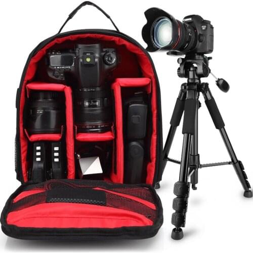 DSLR Camera Backpack Bag Case For Canon 200D 1300D 6D 7D 5D Mark II III 800D 77D 750D 60D Nikon D3400 D5300 Sony alpha A7 ii III