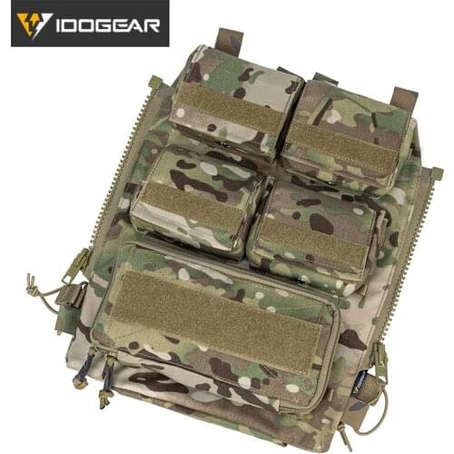 Tactical pouch bag tactical vest zipper back bag back supply accessory bag