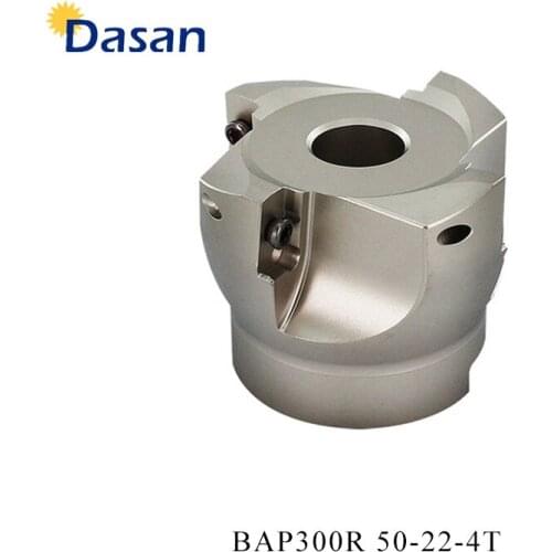 BAP300R 50 22 4T Indexable Face Mill Cutter 4Flutes Endmill Right Angle Shoulder Face Mill Cutter for APMT1135