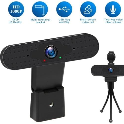 1920 x 1080p Webcam HD Camera with Built-in HD Microphone USB Video for Microsoft Youtube PC Laptop