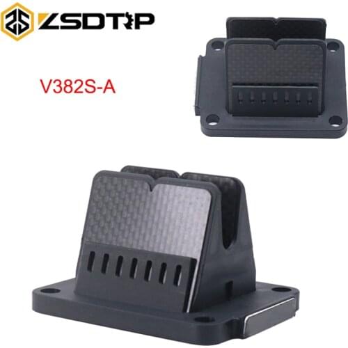 ZSDTRP Motorcycle YZ85 Intake Reed Valve Carbon Fiber for Yamaha 85cc YZ85 2002-2019 For VForce3 V382S-A