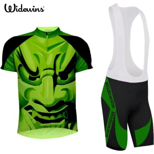 Widewins The Hulk sublimation printing cycling jersey wear best 2017 pro polyester cycling 7149