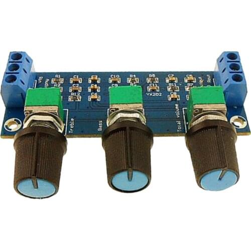Audio Passive Tone Board Bass Treble Preamp HIFI Sound Adjustable Module