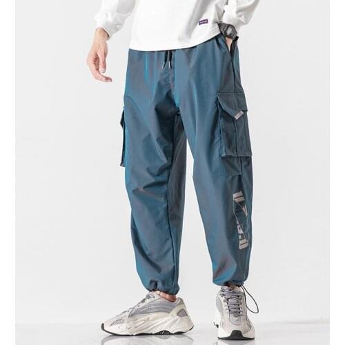 2021 New Spring Fashion Streetwear Mens Joggers Baggy Sweatpants Ankle-Length Hip Hop Casual Harem Pants