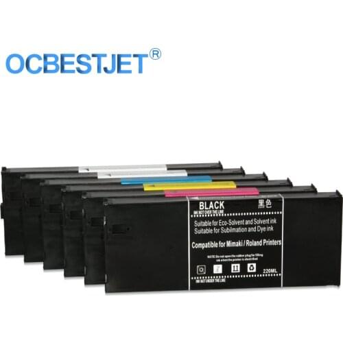 440ML/PC ECO-UV Refillable Ink Cartridge For Roland LEF-300 LEF-20 LEF-12 LEJ-640FT LEJ-640 LEC-540 LEC-330 (6 Colors One Set)