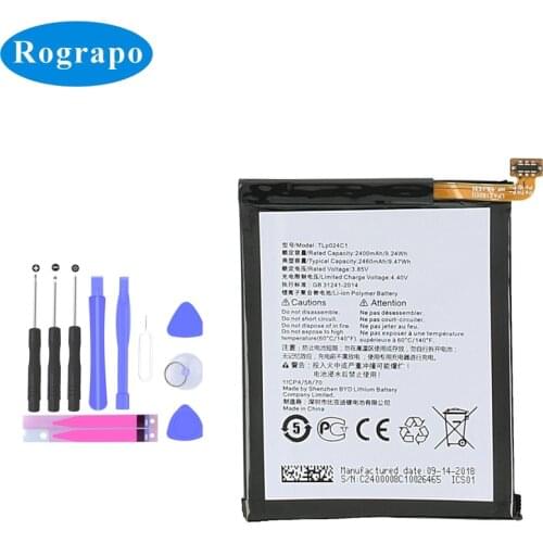 2460mAh TLP024C1 TLp024CC TLP024CJ Battery For Alcatel A3 OT-5046/Shine Lite OT-5080 5080X OT-5046D OT 5046Y 5046Y Mobile Phone