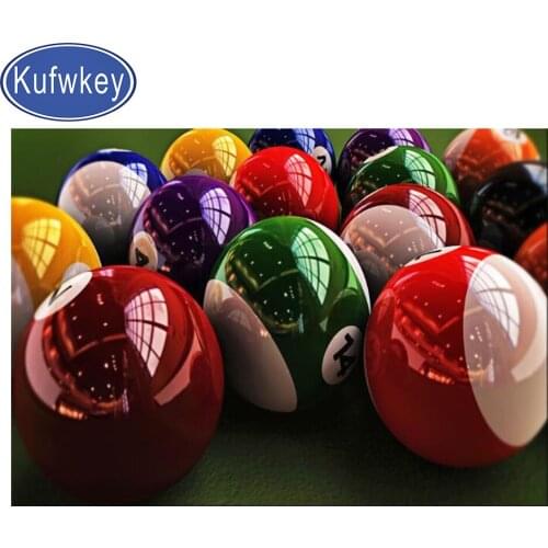 5 d Billiards Ball diamond painting Full Square Round Drill 3D Picture Of Rhinestone,Diamond embroidery For Sport Room Decor