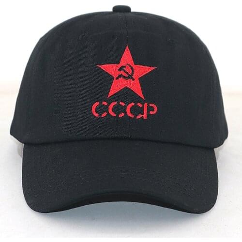 New embroidery CCCP USSR baseball cap 100% cotton adjustable red pattern Russia fashion dad hat hip hop snapback hats unisex