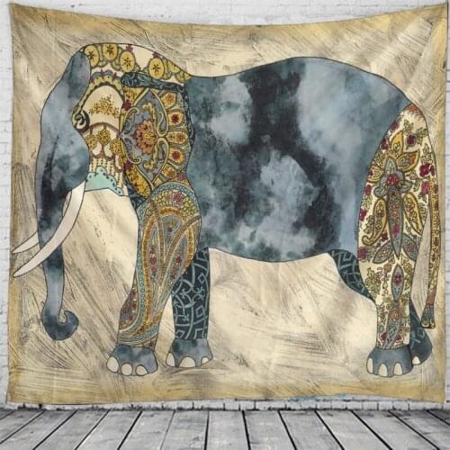 Auspicious Elephant Tapestry Close-up landscapeTapestries Wall Hangging For Home Deco Living Room Bedroom Wall Art Large size