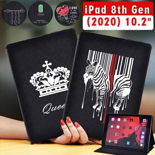 Tablet Case for Apple Ipad 8 2020 8th Generation 10.2 Inch Shockproof Protective Shell + Free Stylus