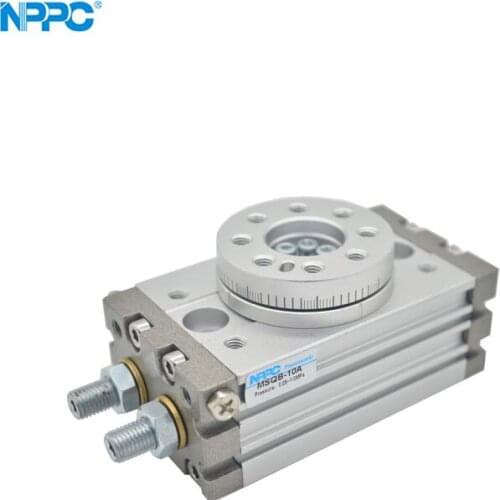 MSQB series cylinder, NPPC brand, with adjusting bolt, rotary range:180°, MSQB-10-A