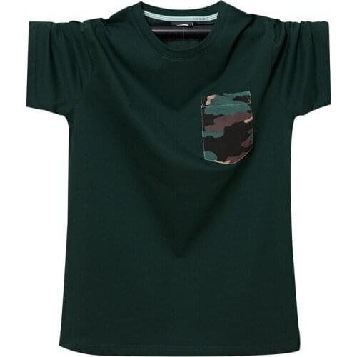 Large Size 5XL Men T-shirt Short Sleeves Oversized T Shirt Cotton Male Tee Summer Camouflage Pockets T Shirt Summer Tops Tees
