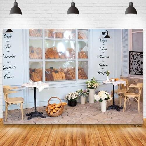 Interior Scenes food bread Flower Christmas Birthday Backdrop Newborn Baby Shower Child Photography Background For Photo Studio