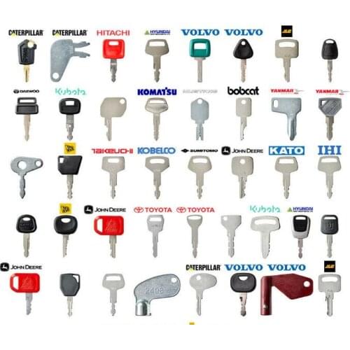 Key For Caterpillar Hitachi Kubota For Volvo JLG dDeawoo Doosan Komatsu jJohn Deere IHI For Hyundai Yanmar JCB Bobcat Excavator