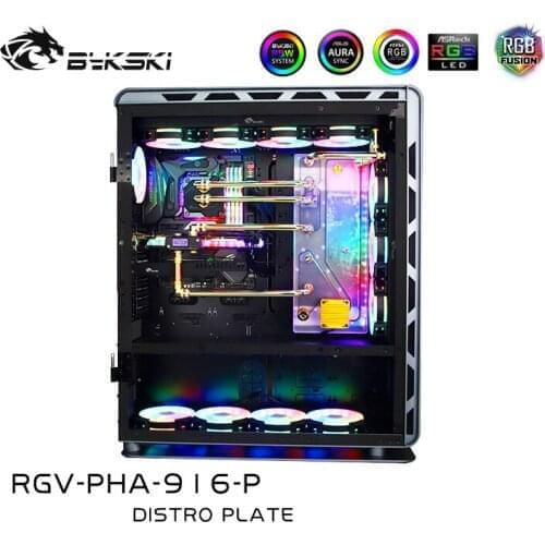 Bykski Waterway Cooling Kit For PHANTEKS PH-ES916E Case, 5V ARGB, For Single GPU Building, RGV-PHA-916-P