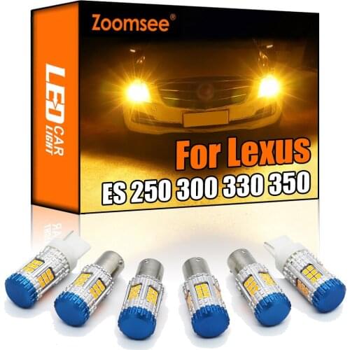 Zoomsee Canbus For Lexus ES250 ES300 ES330 ES350 ES300h 1989-2018 No Hyper Flash Error Car LED Turn Signal Light Indicator Bulb