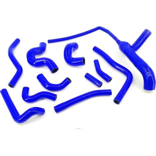 10PCS Replacement For AUDI 100 (S4/S6) C4(4A) AAN/S4 91-94/S6 95-97 Silicone Radiator Exhaust Pipe Kit Blue