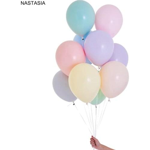 NASTASIA 50pcs/lot macaron latex balloon 5 inch multicolor ballons decoration birthday