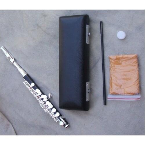 NEW piccolo kit C key silver plated case / grease/ cleaning cloth/ stick new