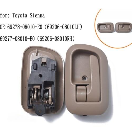 Suitable for Toyota Sienna Sliding Door Handle, Two Pairs of Door Handle 69277-08010